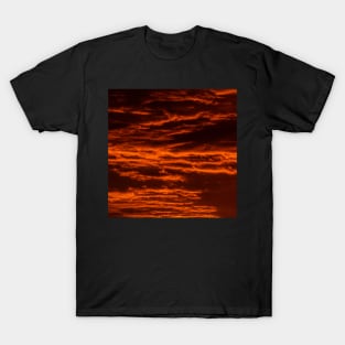 Red clouds at sunrise T-Shirt